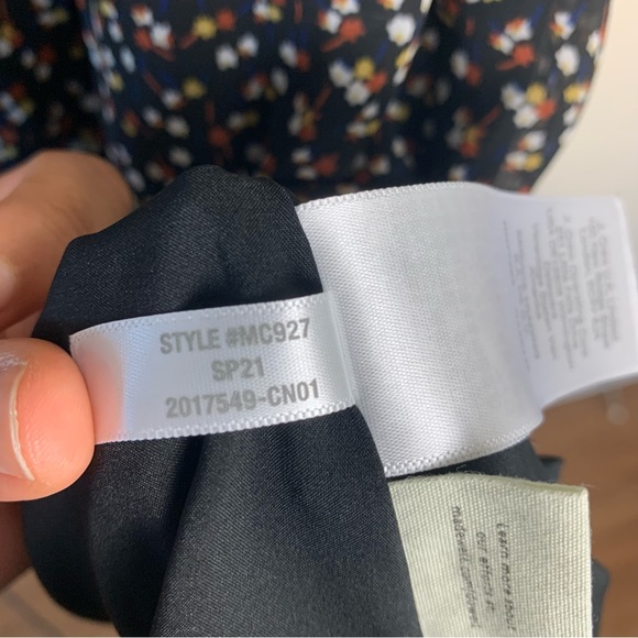 Madewell Georgette Button-Front Mini Dress - Picture 10 of 12